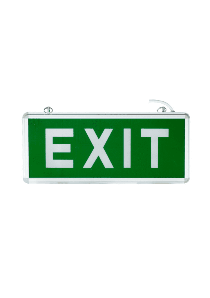 LED Exit Sign Glass Exit Word Double Face