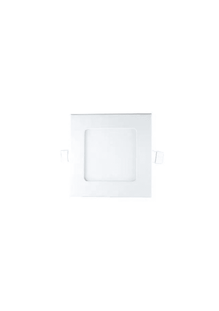 LED panel light, square, 6W, warm-white – modern indoor lighting.
