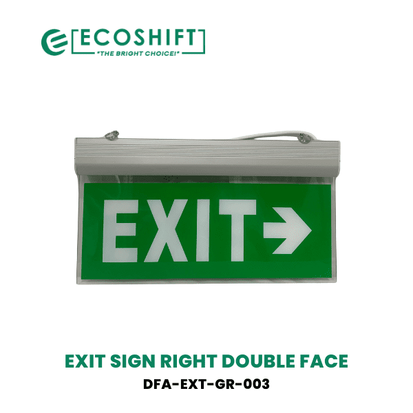 LED Exit Light Right Arrow Double Face - Ecoshift Corporation