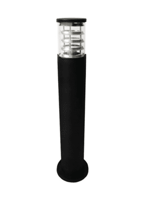 LED bollard light, flat head, durable black finish