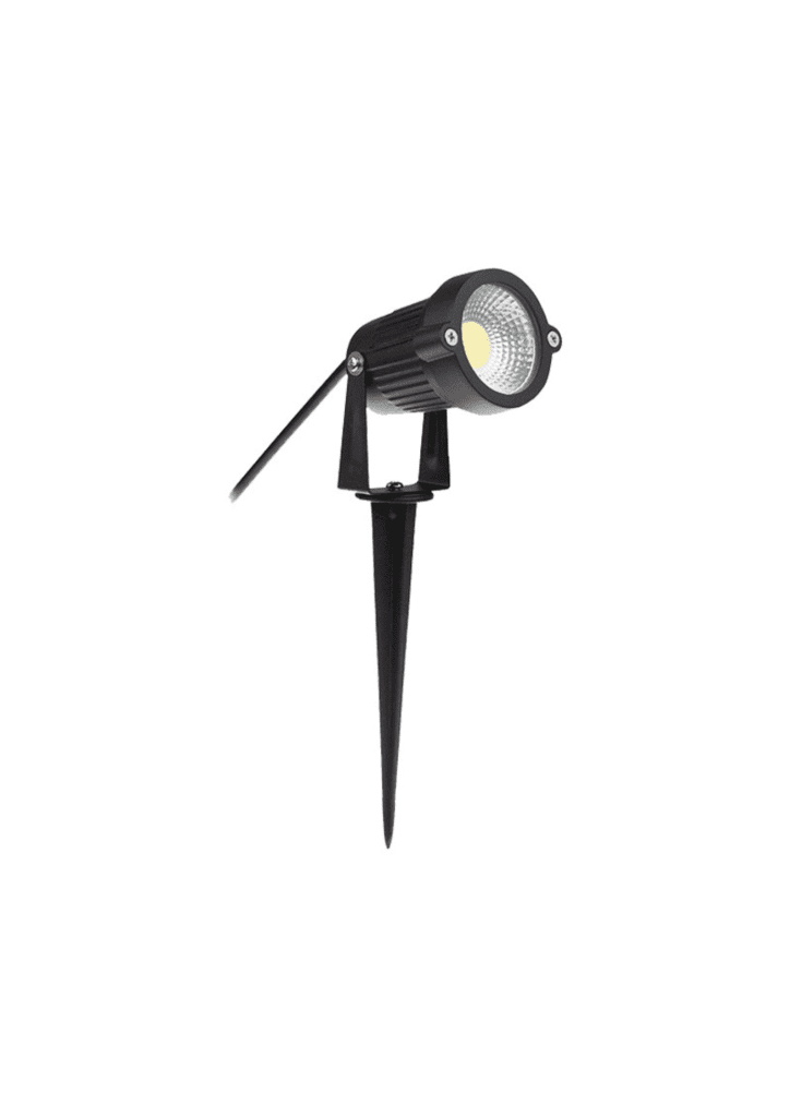 LED garden lamp, 7W, warm-white, COB type, with stake – outdoor landscape lighting.