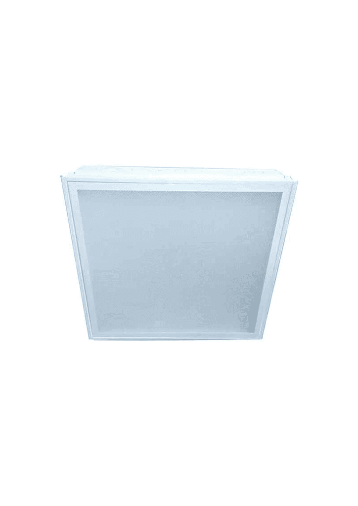 Recessed type louver housing, 2X2FT, prismatic cover, 24X24″ – modern lighting fixture.