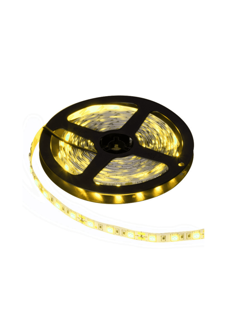LED strip light, 5050, 5M, indoor, warm-white – flexible decorative lighting.