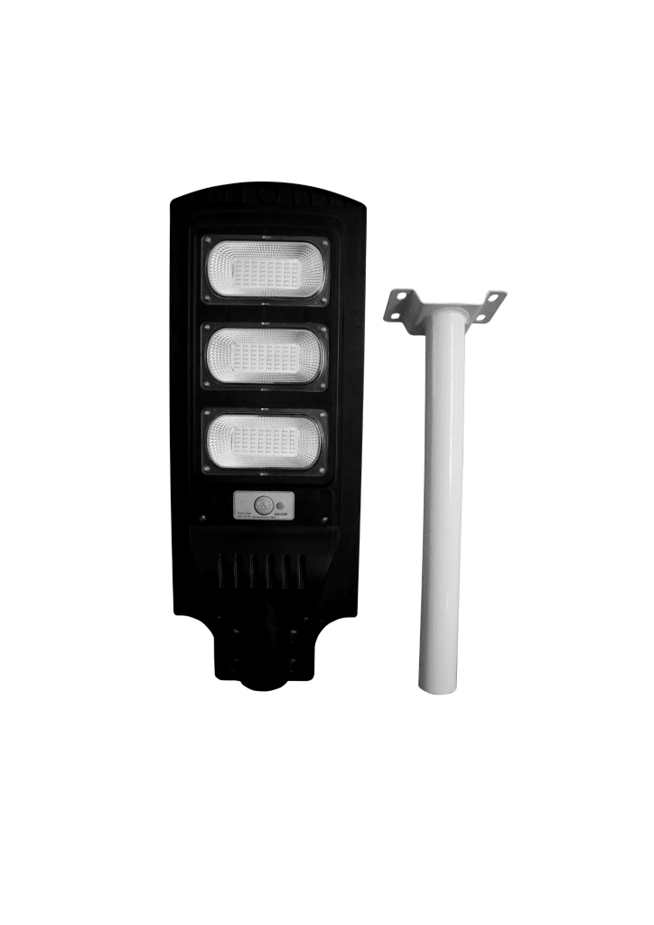 Economy integrated LED solar street light, 300W, daylight – efficient outdoor lighting.
