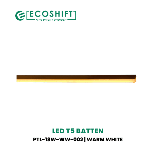 T5 LED Tube Light 18W Warm-White 4FT Plastic Type - Ecoshift Corporation