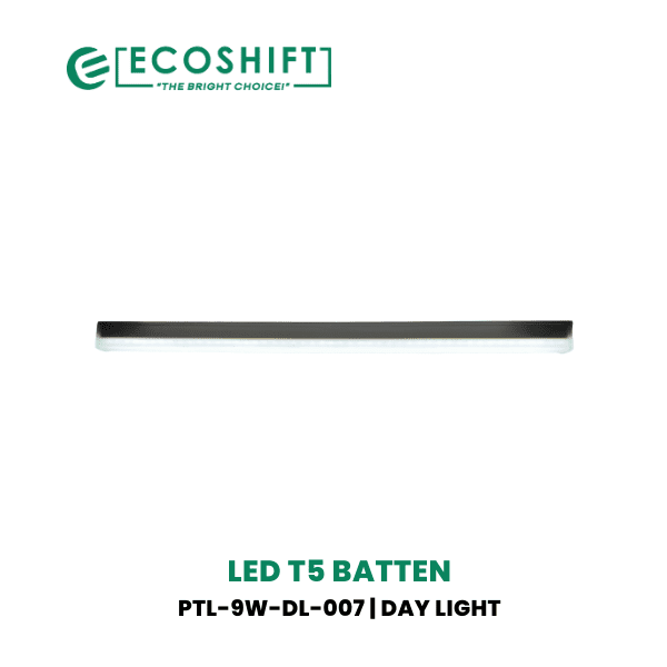 T5 LED Tube Light 9W Daylight 2FT Plastic Type Ecoshift Coporation