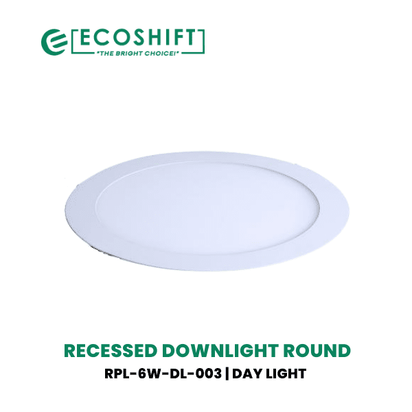 Led Panel Light – Round Recessed 6W Daylight - Ecoshift Corporation