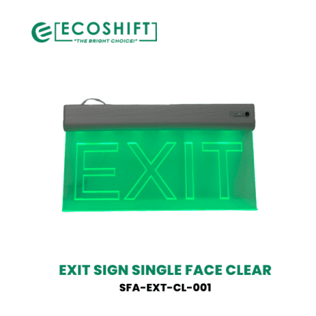 LED Exit Light Clear Single Face - Ecoshift Corporation