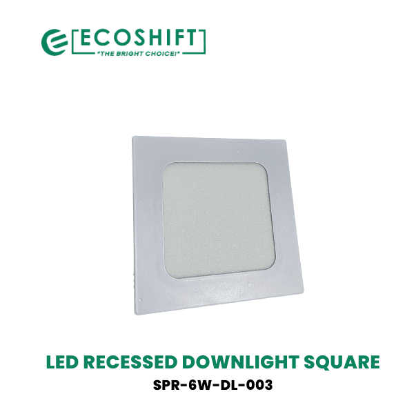 Led Panel Light – Square Recessed 6W Daylight - Ecoshift Corporation