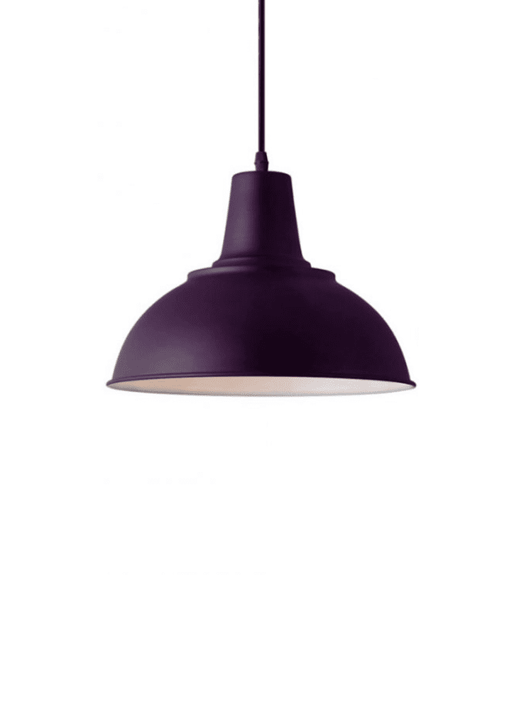 Pendant Light Housing Black Shaded Dome